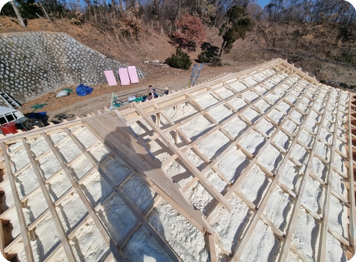 인테리어 기와지붕 시공 사진 1